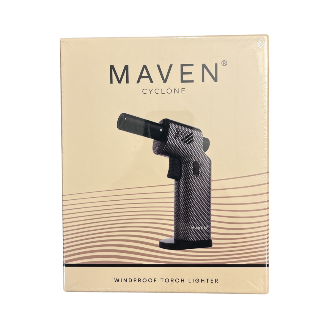 Maven Cyclone Windproof Torch Lighters - Carbon Fiber