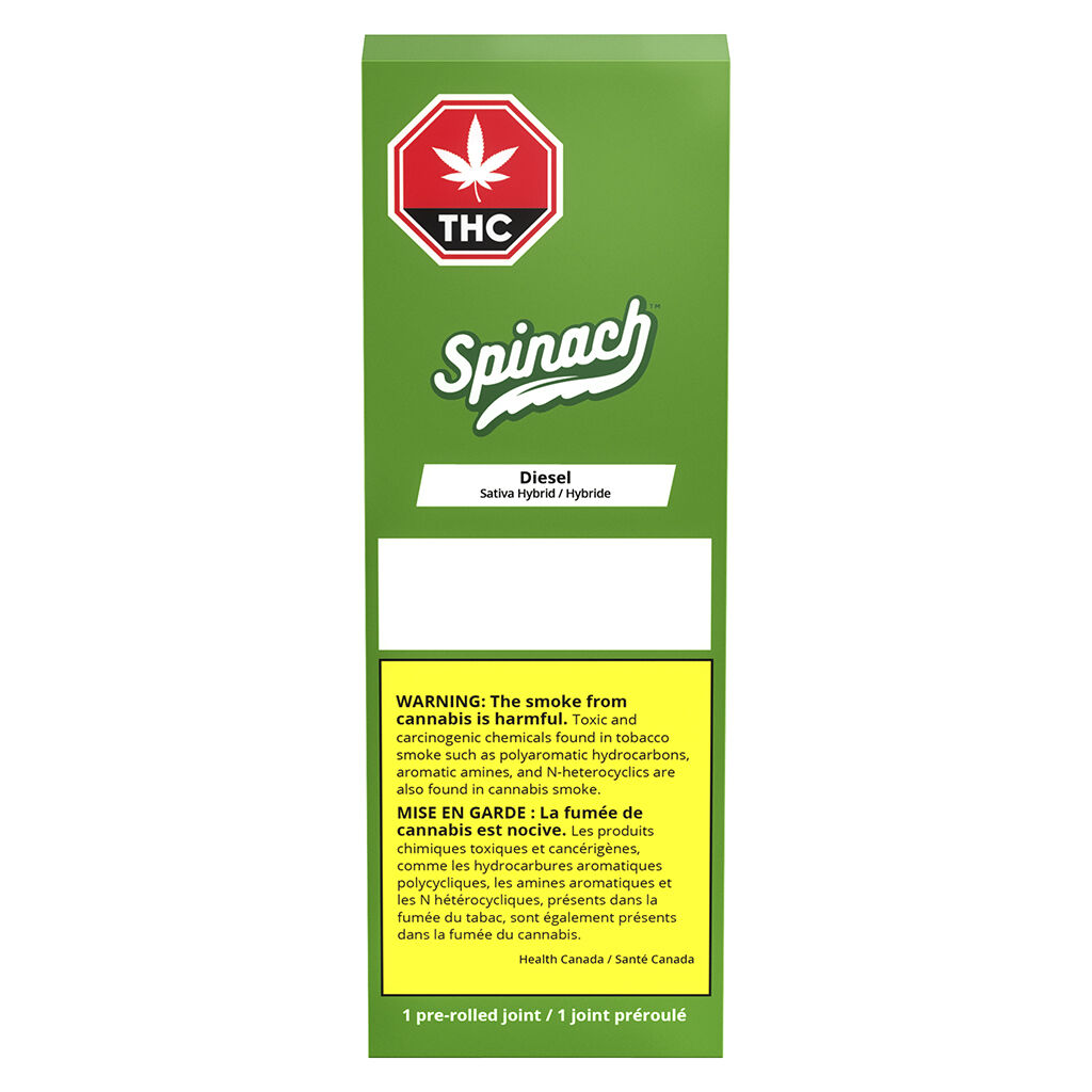 Spinach - Diesel Pre-Roll - Spinach - Diesel - 1x1g