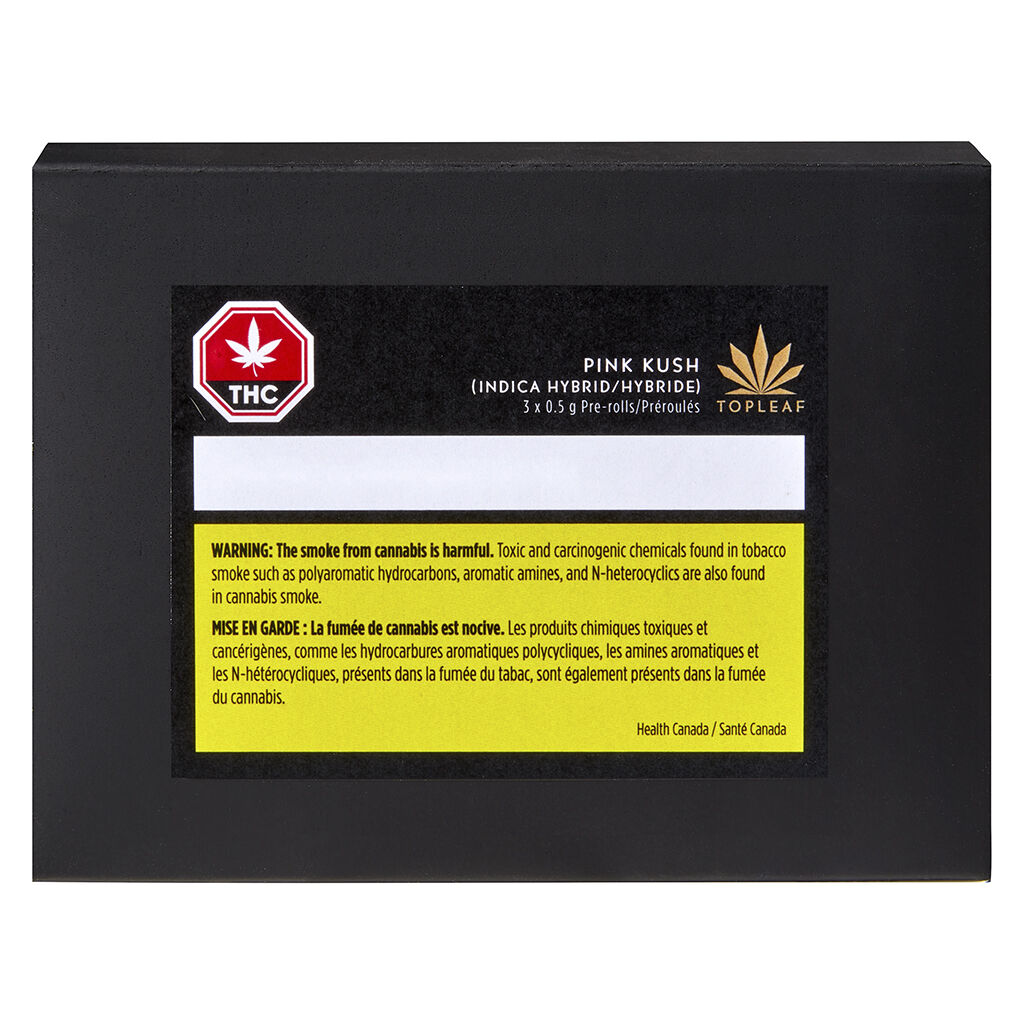 Top Leaf - Pink Kush Pre-Roll - Top Leaf - Pink Kush - 3x0.5g