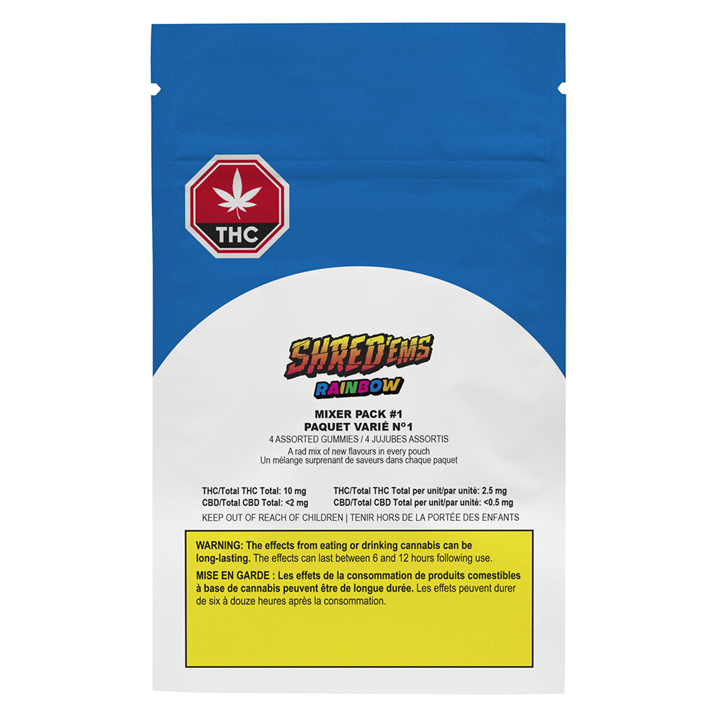 SHRED'ems - Rainbow Mixer Pack #1 - Hybrid - 4 Pack