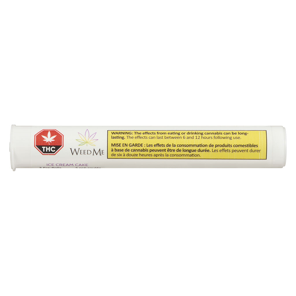 Weed Me - Ice Cream Cake Pre-Roll - Weed Me - Ice Cream Cake - 3x0.5g