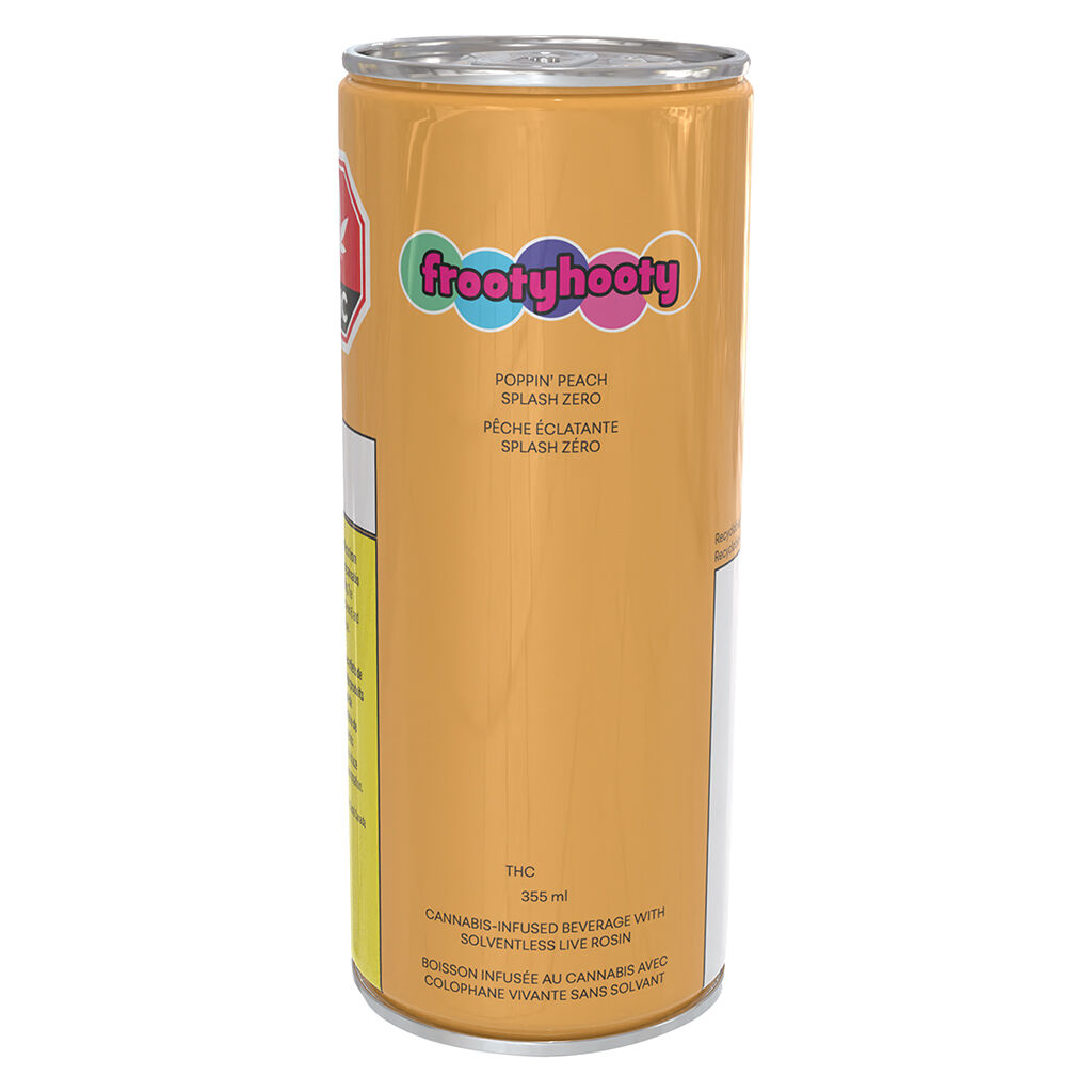 frootyhooty - Poppin Peach Splash Zero - Hybrid - 355ml