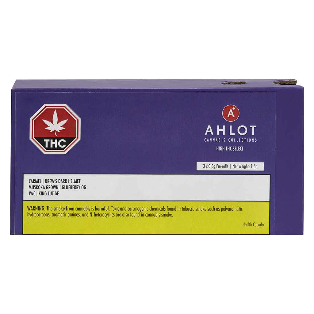 AHLOT - Cannabis Collections: High THC Select Pre-Roll - AHLOT - Cannabis Collections: High THC Select - 3x0.5g