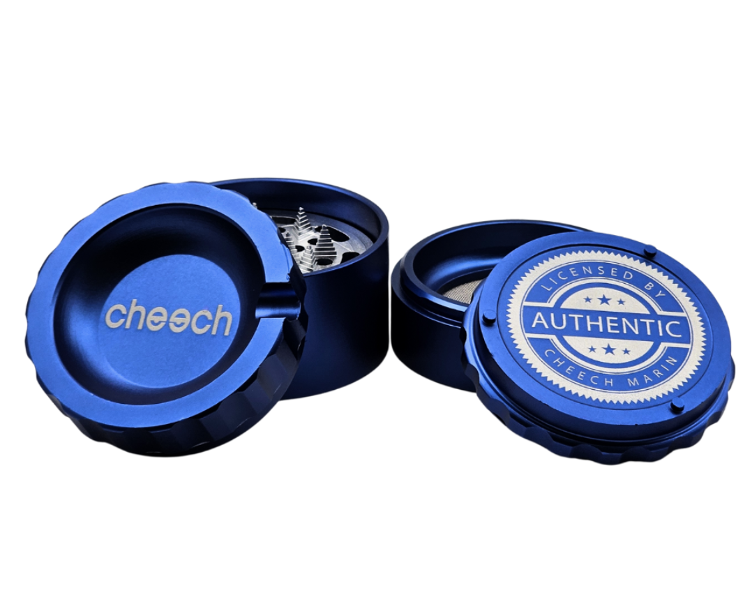Cheech 63mm 4pc Concave Grinder - Black