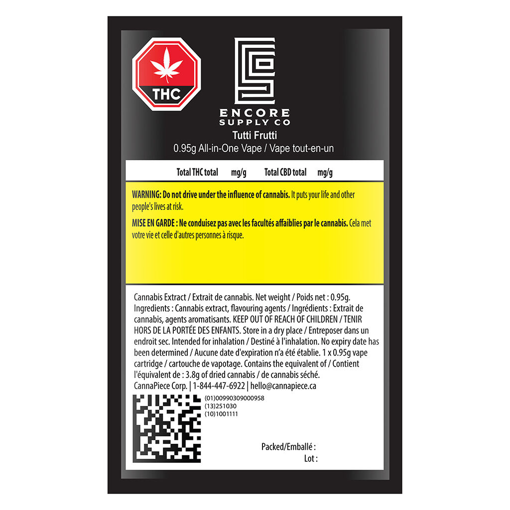 Encore - Tutti Frutti AIO - Indica - 0.95g