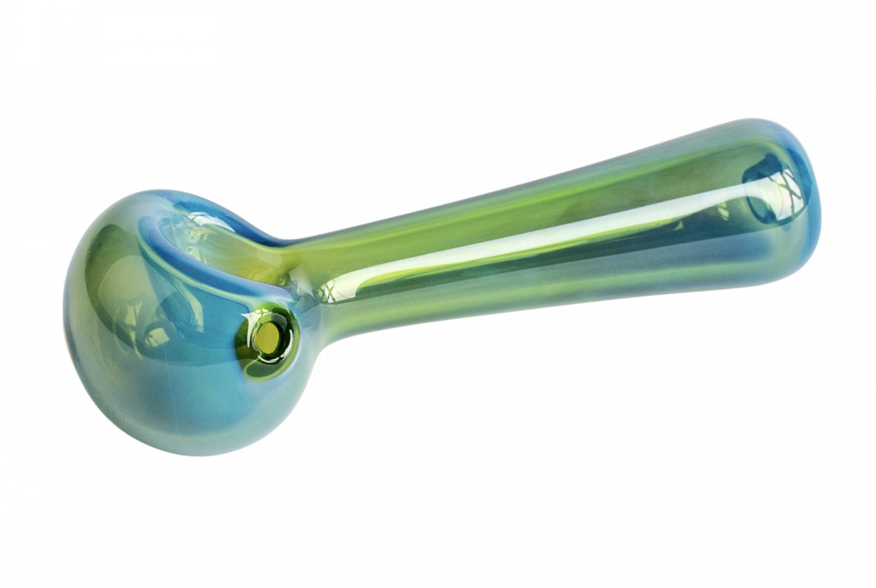 4.5" Spoon Hand Pipe - Green