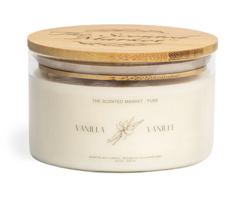 Pure VANILLA Soy Wax Candle 14oz