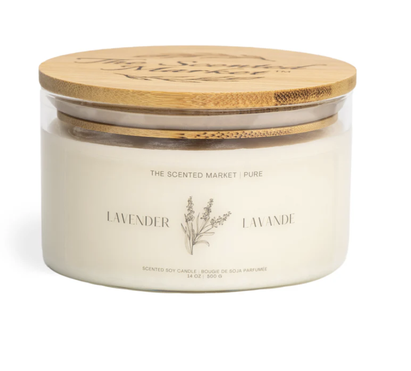 Pure LAVENDER Soy Wax Candle 14 oz