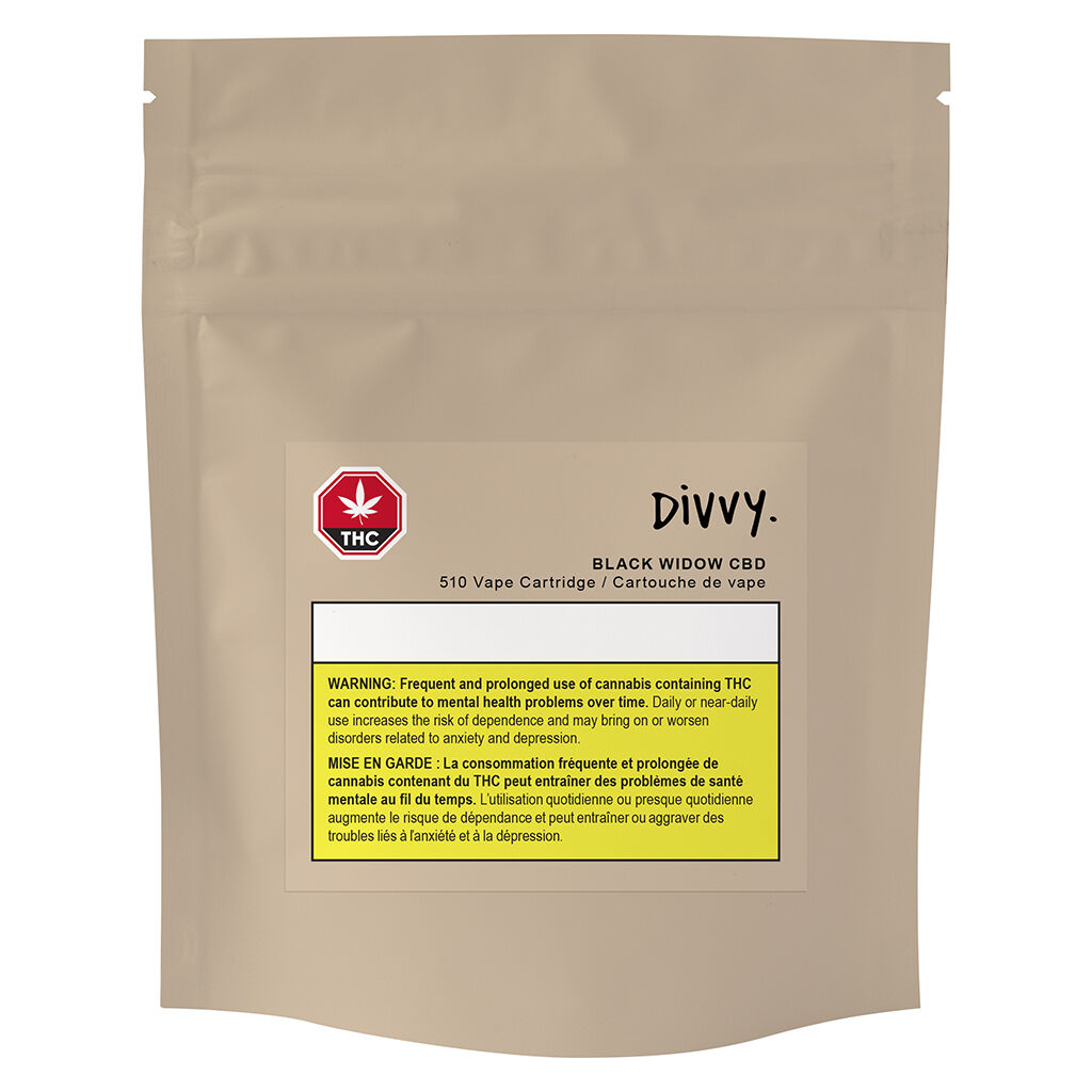 Divvy - Black Widow CBD 510 Thread Cartridge - Blend - 1g