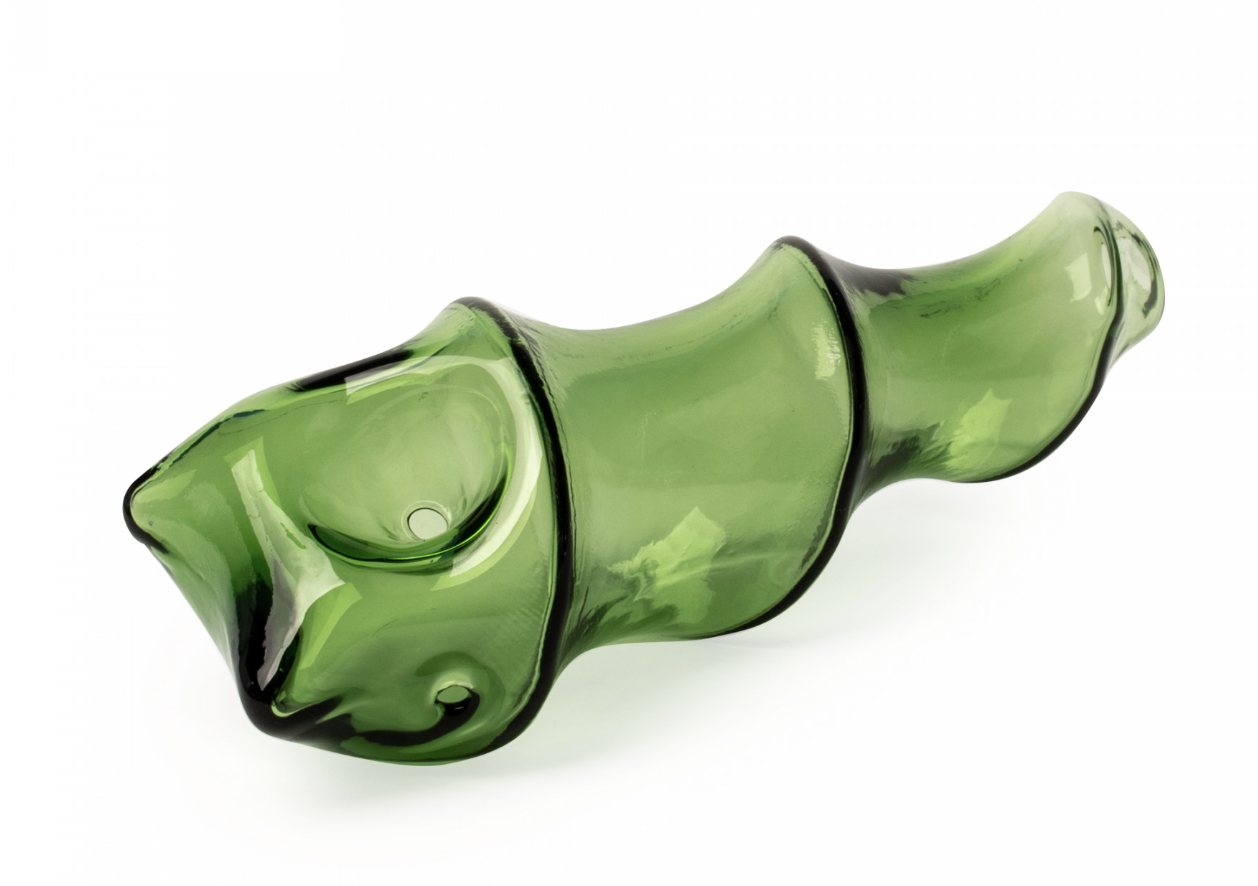 5" Shell Hand Pipe - Green