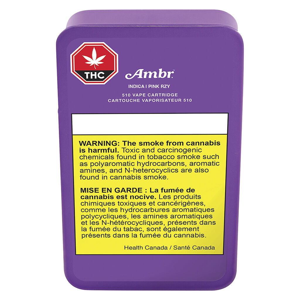 Ambr - Pink RZY 510 Thread Cartridge - Indica - 1g