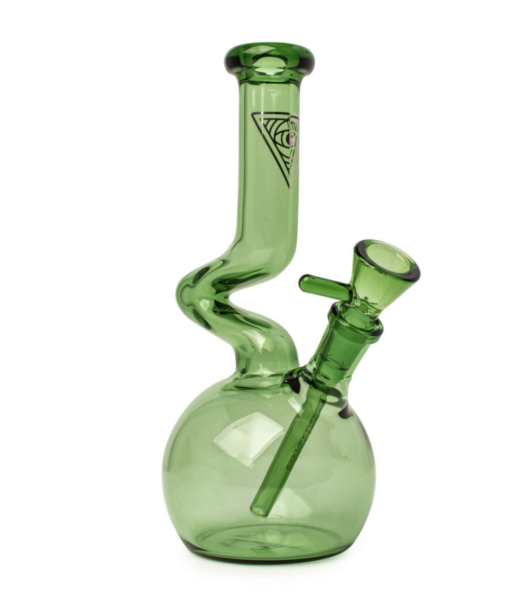 8" 1-Arm Ziggy Tube - Green