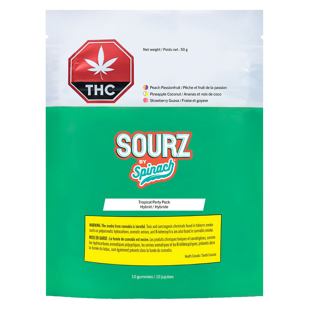 SOURZ by Spinach - Tropical Party Pack - Hybrid - 10 pack