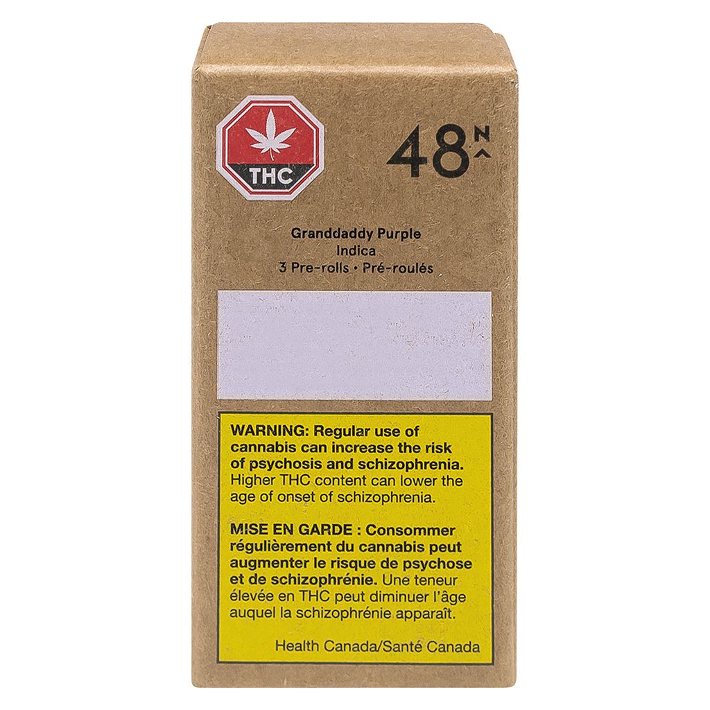 48North - Granddaddy Purple Pre-Roll - 48North - Granddaddy Purple - 3x0.35g