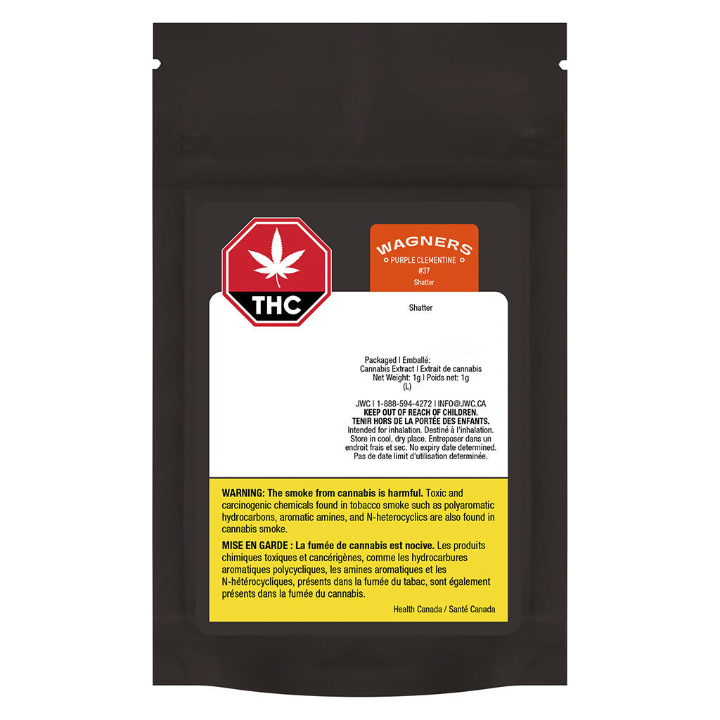 Wagners - Purple Clementine #37 Shatter - Sativa - 1g