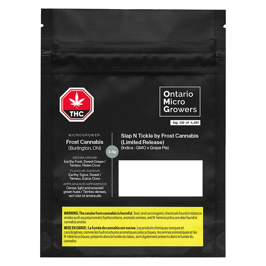 Ontario Micro Growers - Slap N Tickle by Frost Cannabis