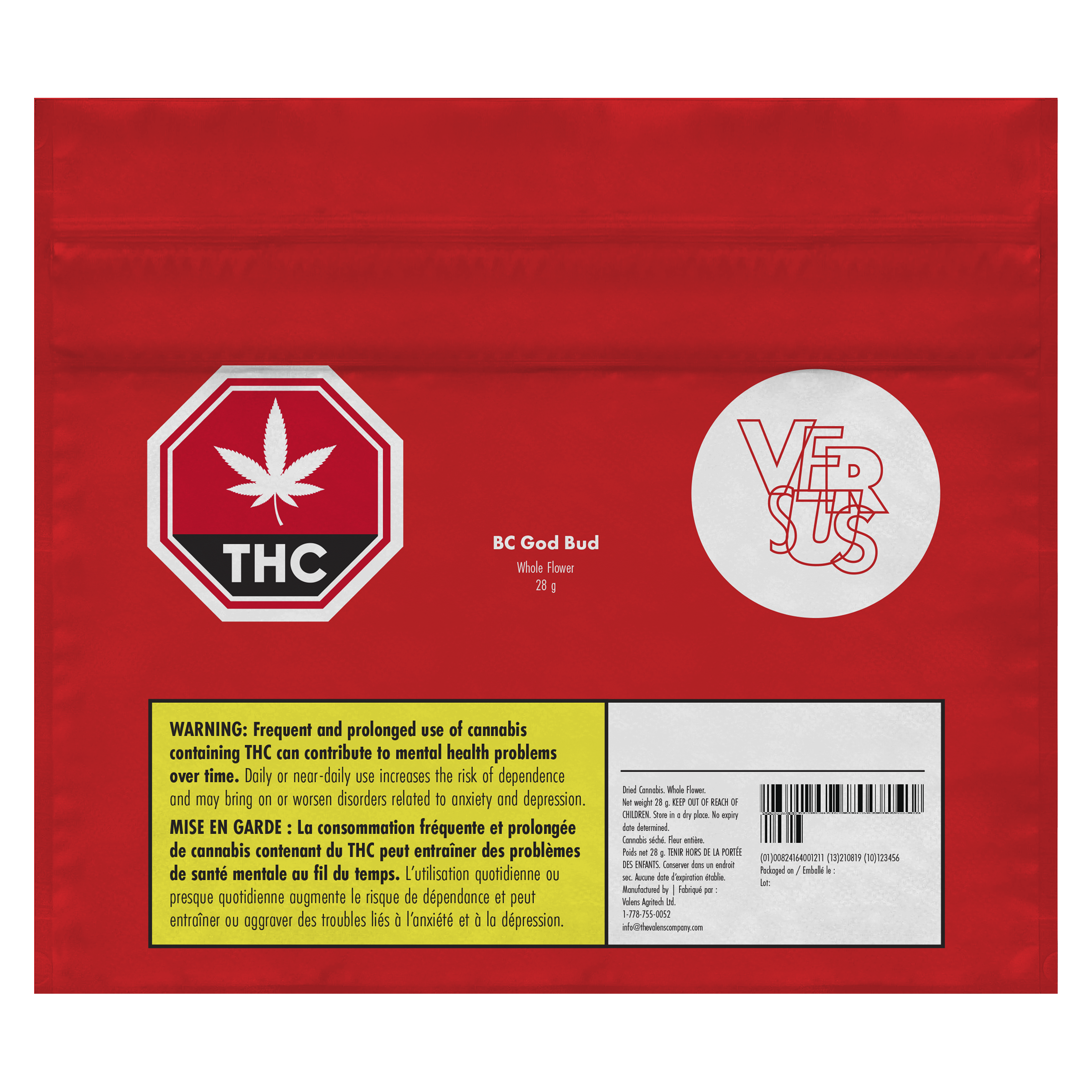 Versus Original- BC God Bud- 28g