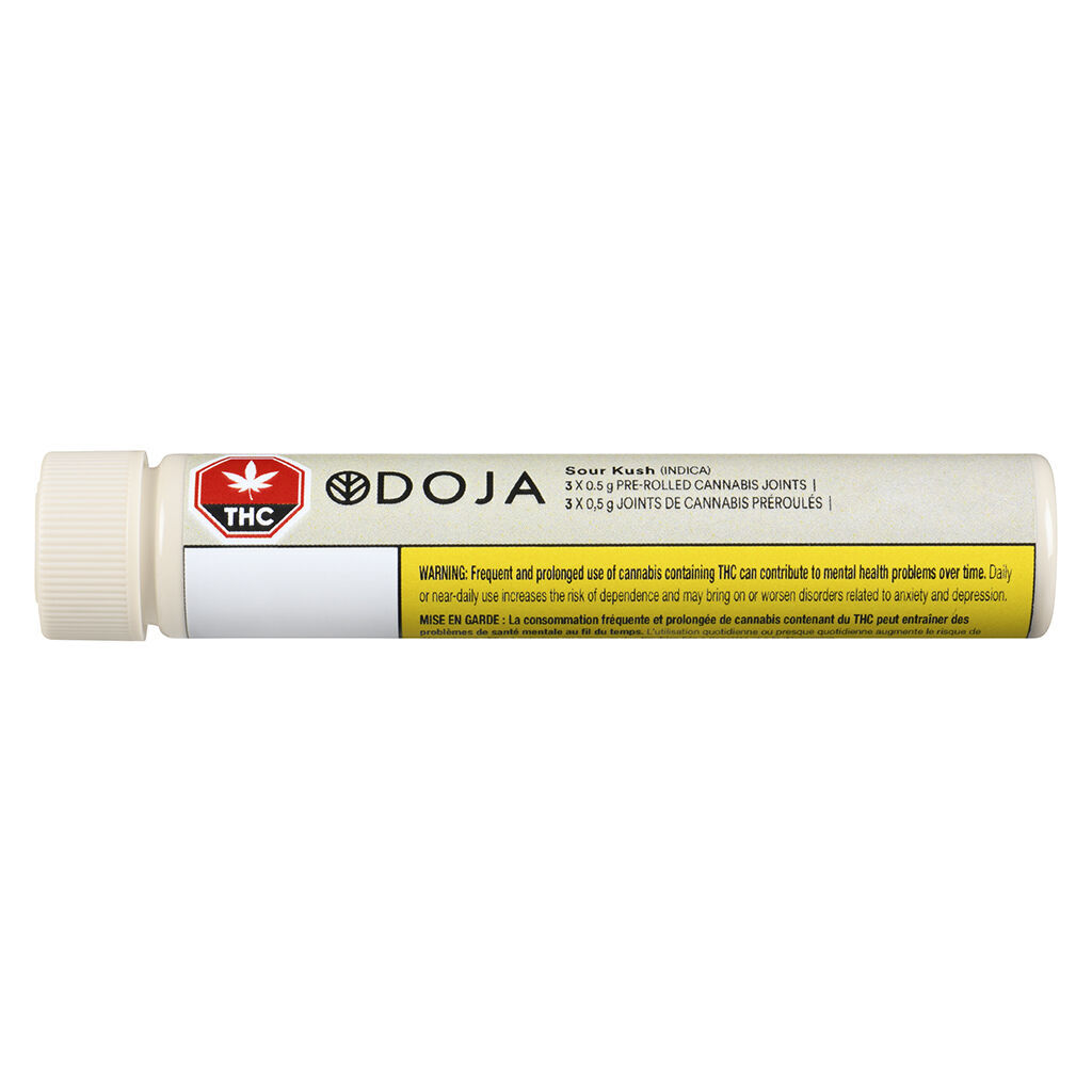 Doja - Sour Kush Pre-Roll - Doja - Sour Kush - 3x0.5g