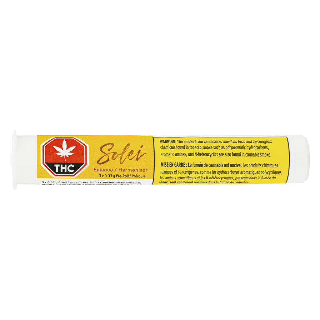 Solei - Balance Pre-Roll - Solei - Balance - 0.5g