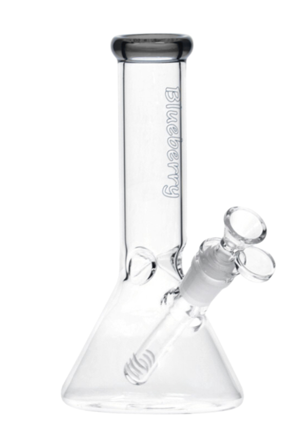 8" Blueberry Mini Beaker Bong - Smoke