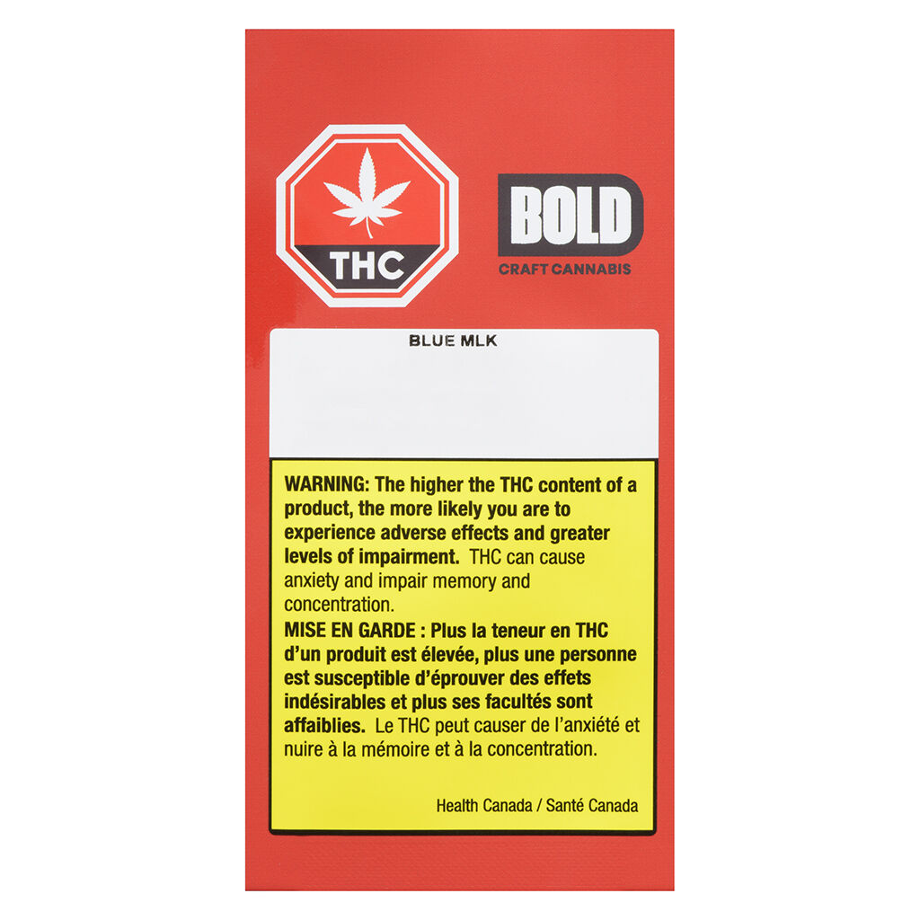 BOLD - Blue Mlk 510 Thread Cartridge - Hybrid - 1g