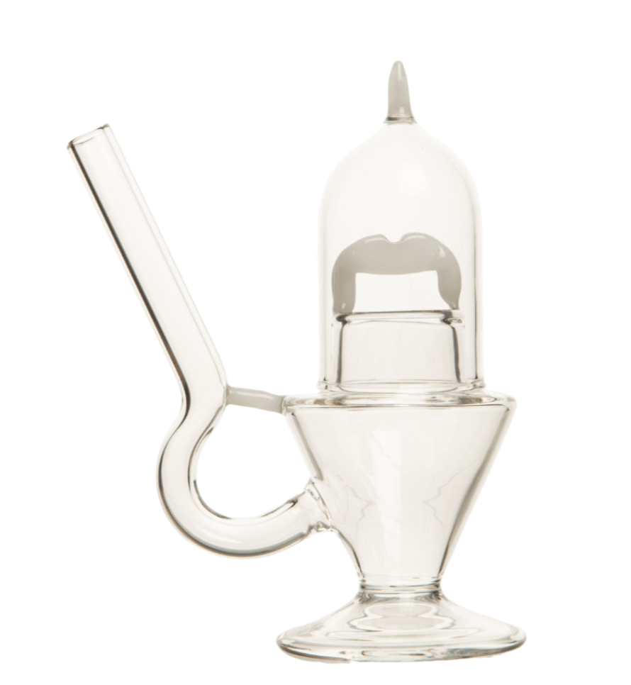 7.5" Hash Glass Bong - White