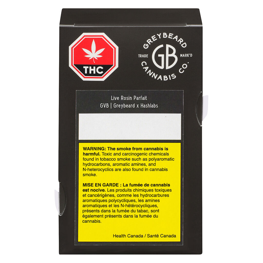 Greybeard Family Farms - Live Rosin Parfait GVB - Indica - 1g