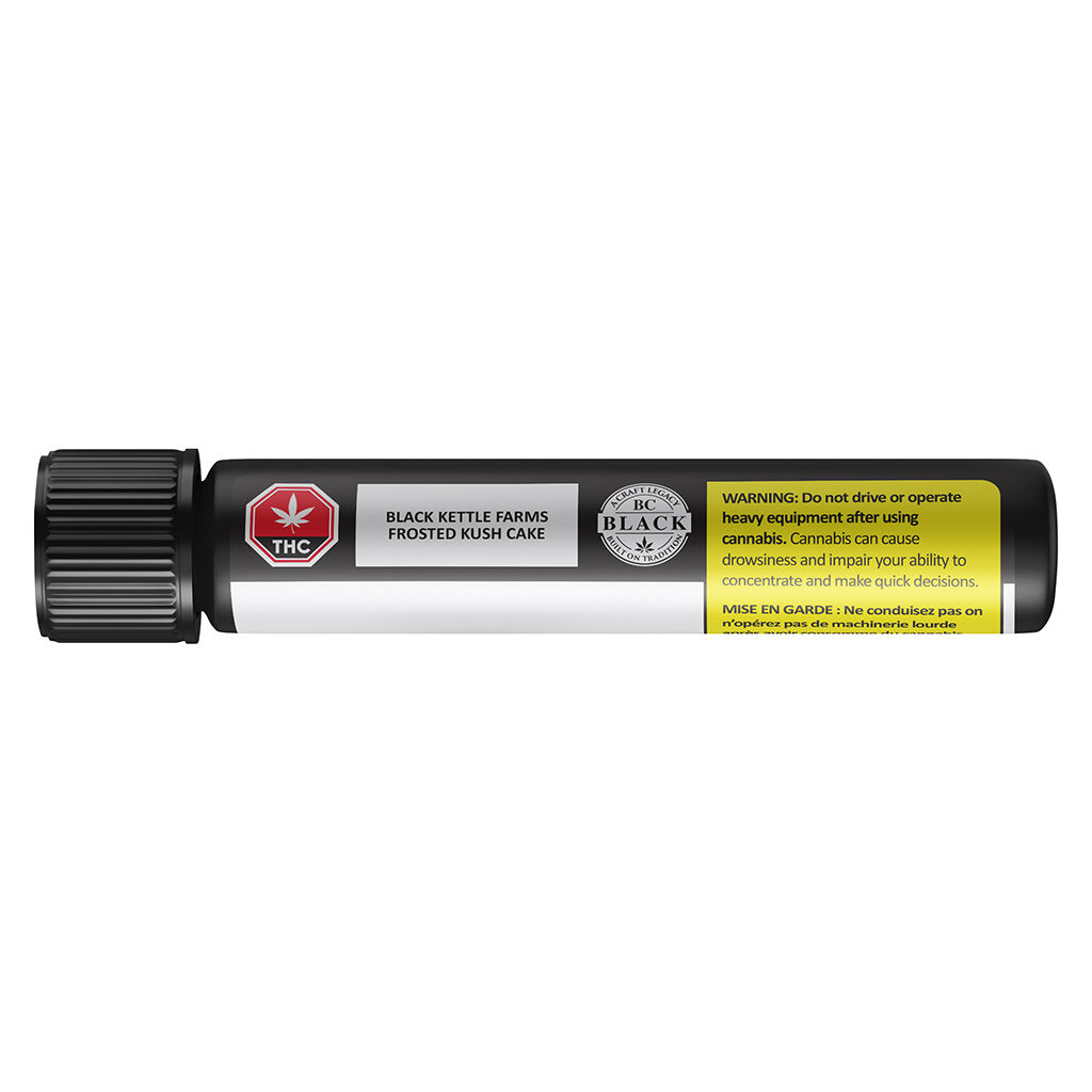BC Black - Black Kettle Farms - Frosted Kush Cake Pre-Roll - Indica - 5x0.5g