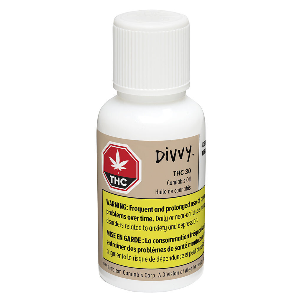 Divvy - THC 30 Oil - Blend - 30ml