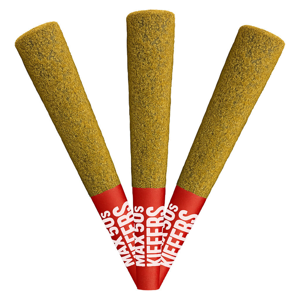 - - Max 50's Kiefers Quad Infused Pre-Roll - Blueberry Haze - 3x0.45g