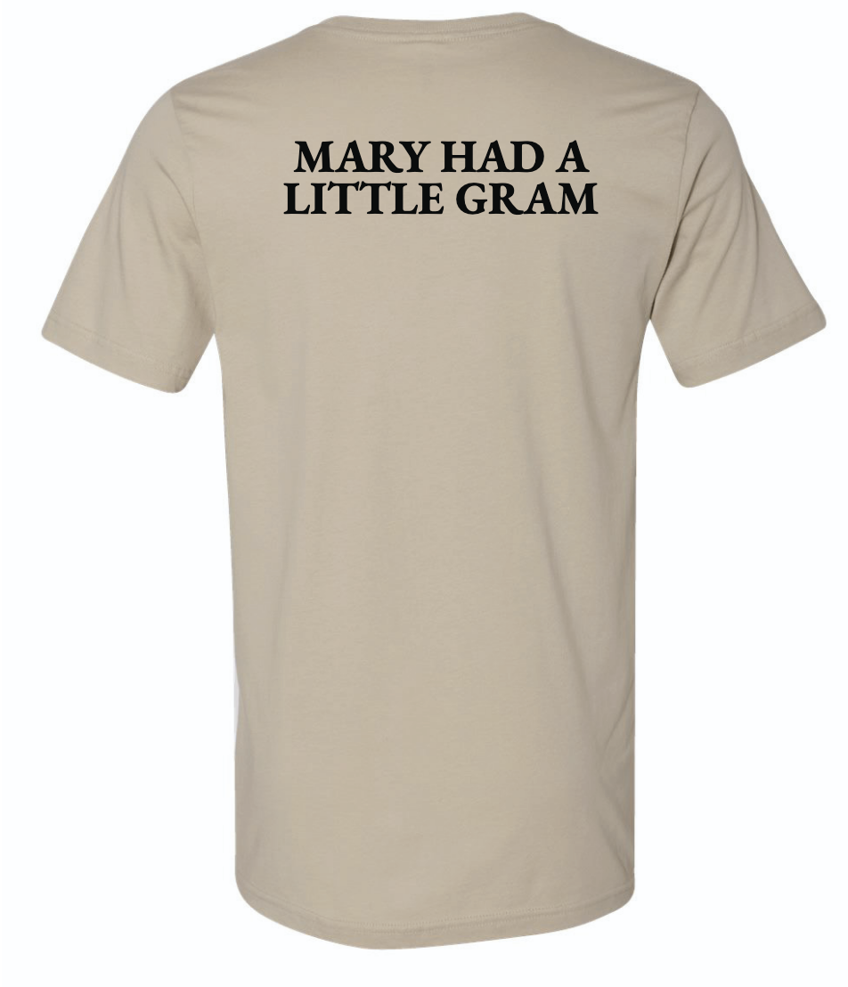 NEW Farmhouse t-shirt - tan (MARY HAD A LITTLE GRAM)