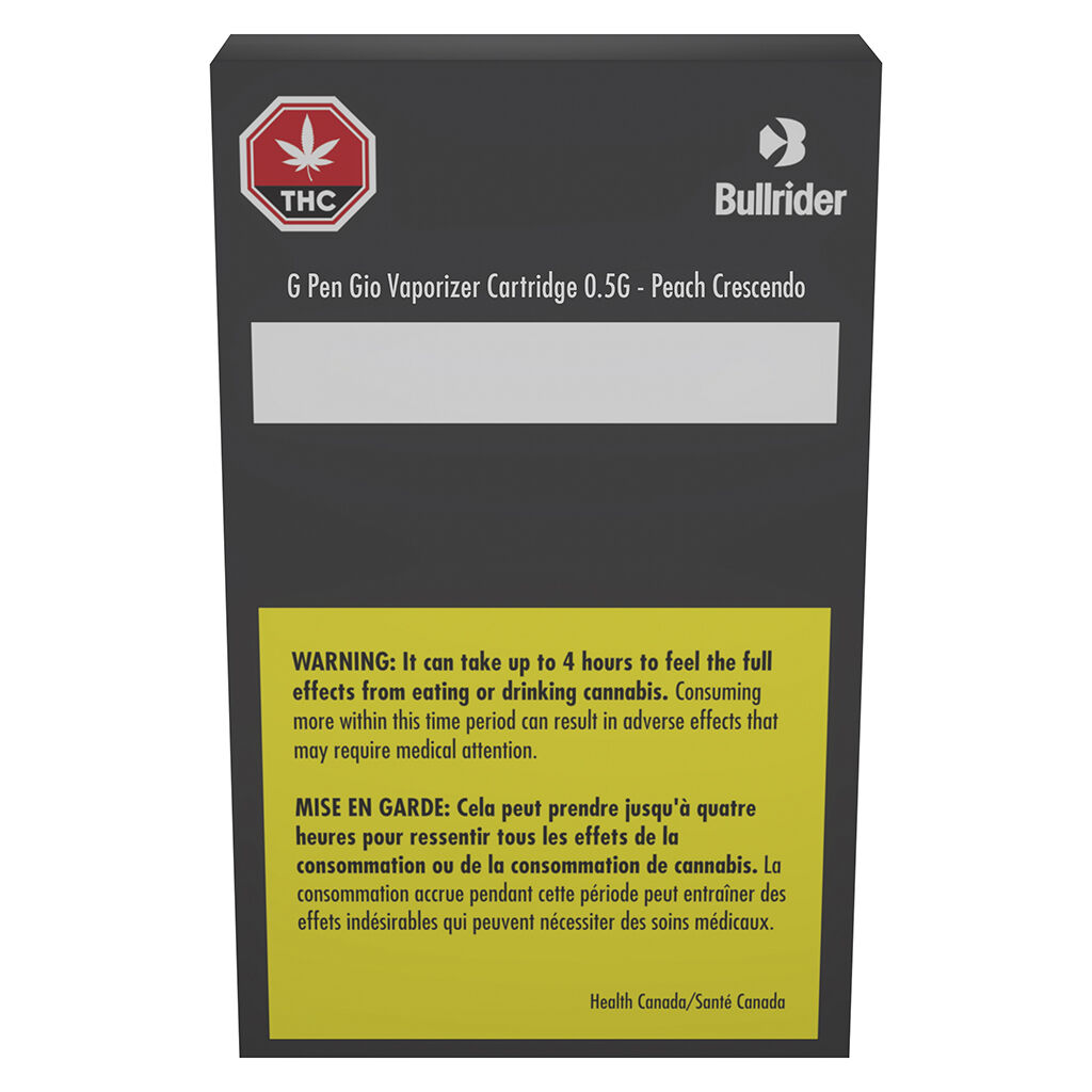 Bullrider - Peach Crescendo G Pen Gio Cartridge - Hybrid - 0.5g