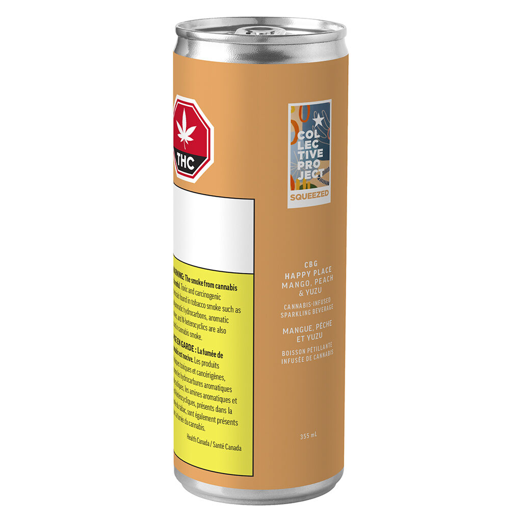 Collective Project - 2:1 CBG Happy Place (Mango Peach & Yuzu) - Collective Project - Happy Place (Mango Peach & Yuzu) 2:1 CBG:THC - 355ml