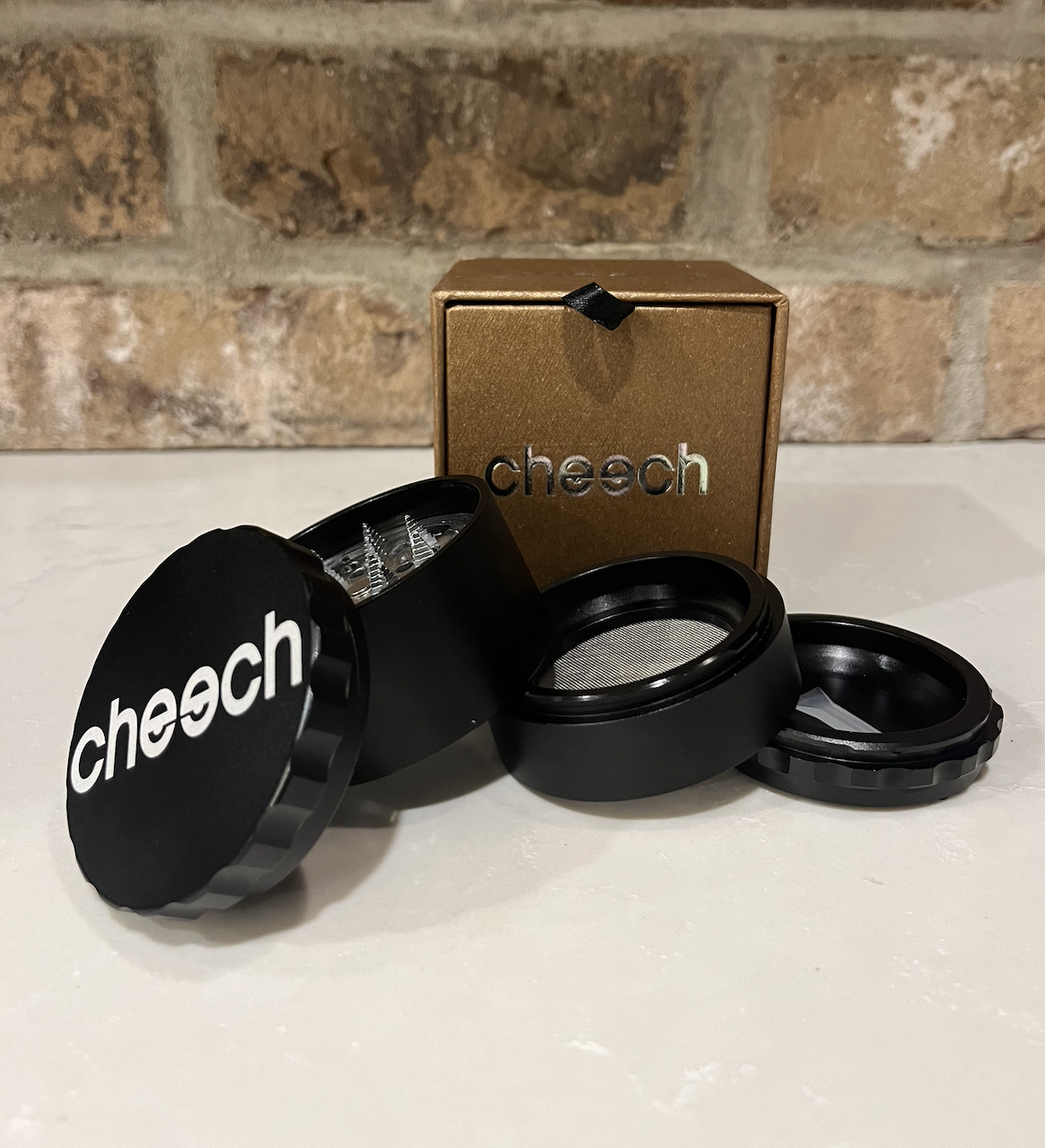 Cheech 63mm 4pc Grinder - Black