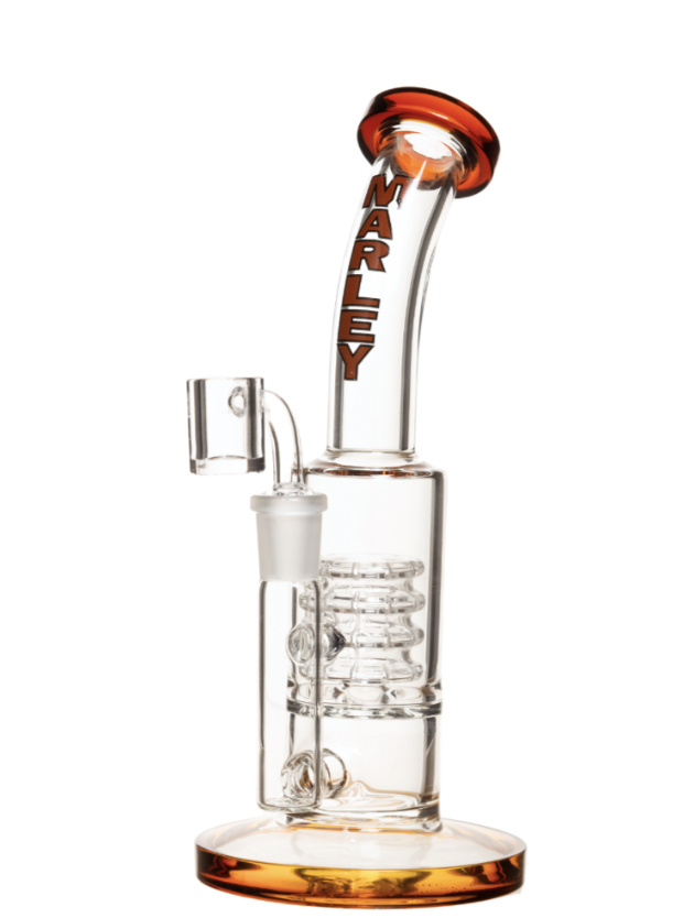 9" Marley Curved Comfort Dab Rig - Amber