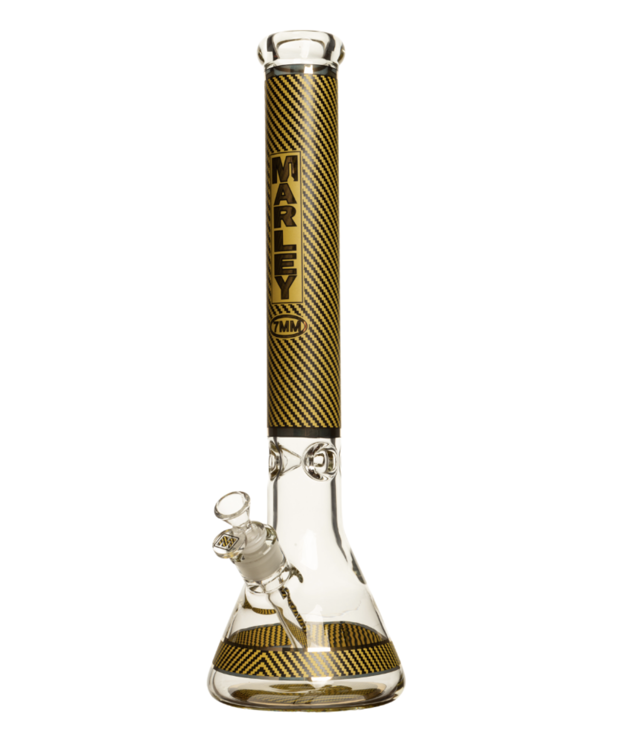 18" Marley Diagonal Blaze Bong - Yellow