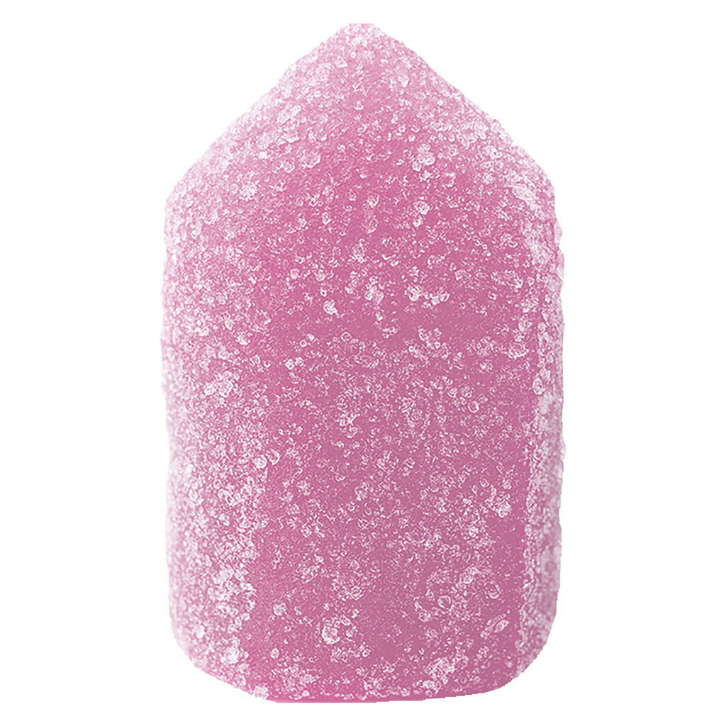 Queen of Bud - THC+CBD+CBG Rose Quartz Crystal Gummies (Pink Lemonade) - Hybrid - 10x1 Pack