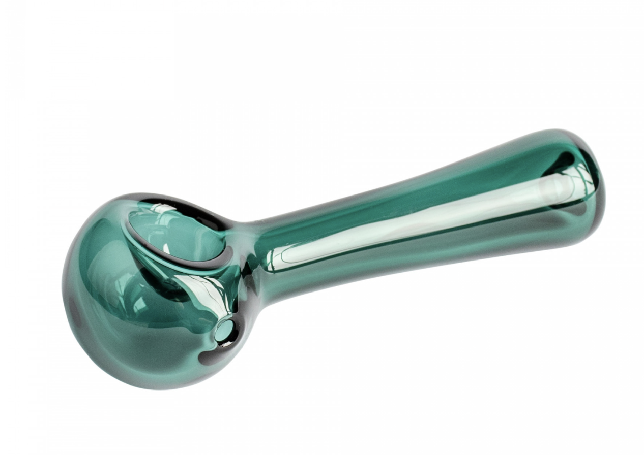 4.5" Spoon Hand Pipe - Teal