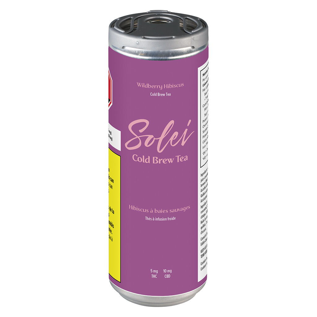 Solei - Wildberry Hibiscus Cold Brew Tea - Hybrid - 355ml