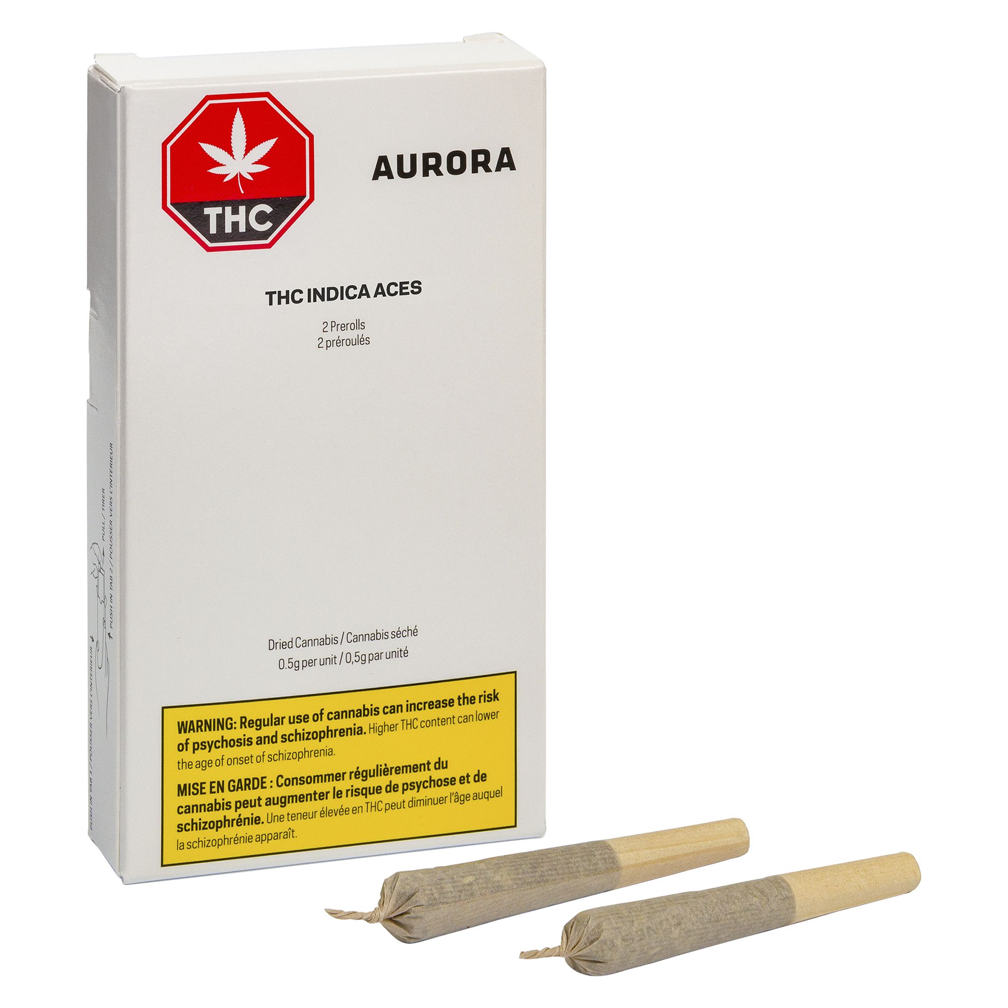 Aurora - THC Indica Aces Pre-Roll - Aurora - THC Indica Aces - 2x0.5g