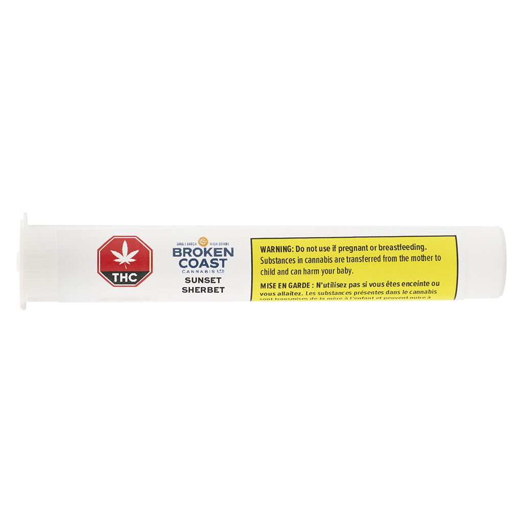 Broken Coast - Sunset Sherbet Pre-Rolls - Broken Coast - Sunset Sherbet - 3x0.5g
