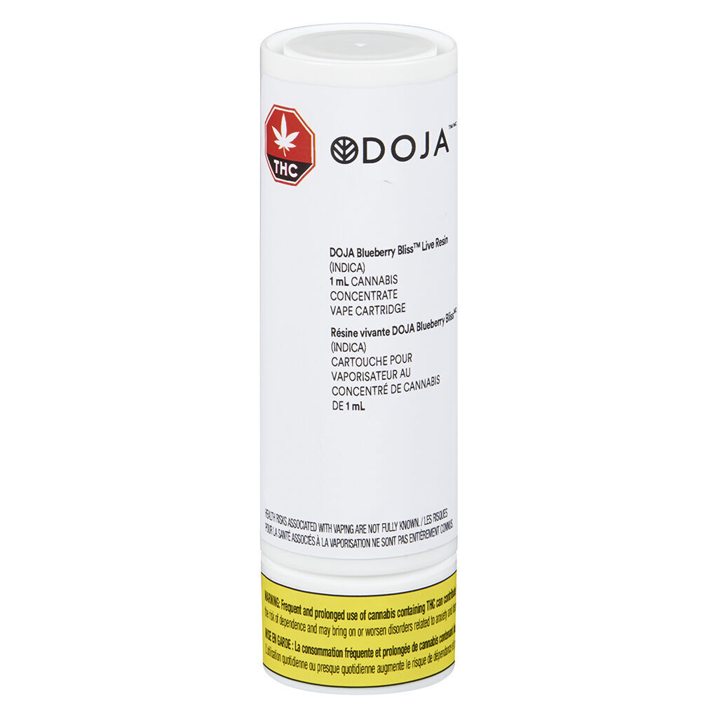 Doja - Blueberry Bliss Live Resin 510 Thread Cartridge - Indica - 1g