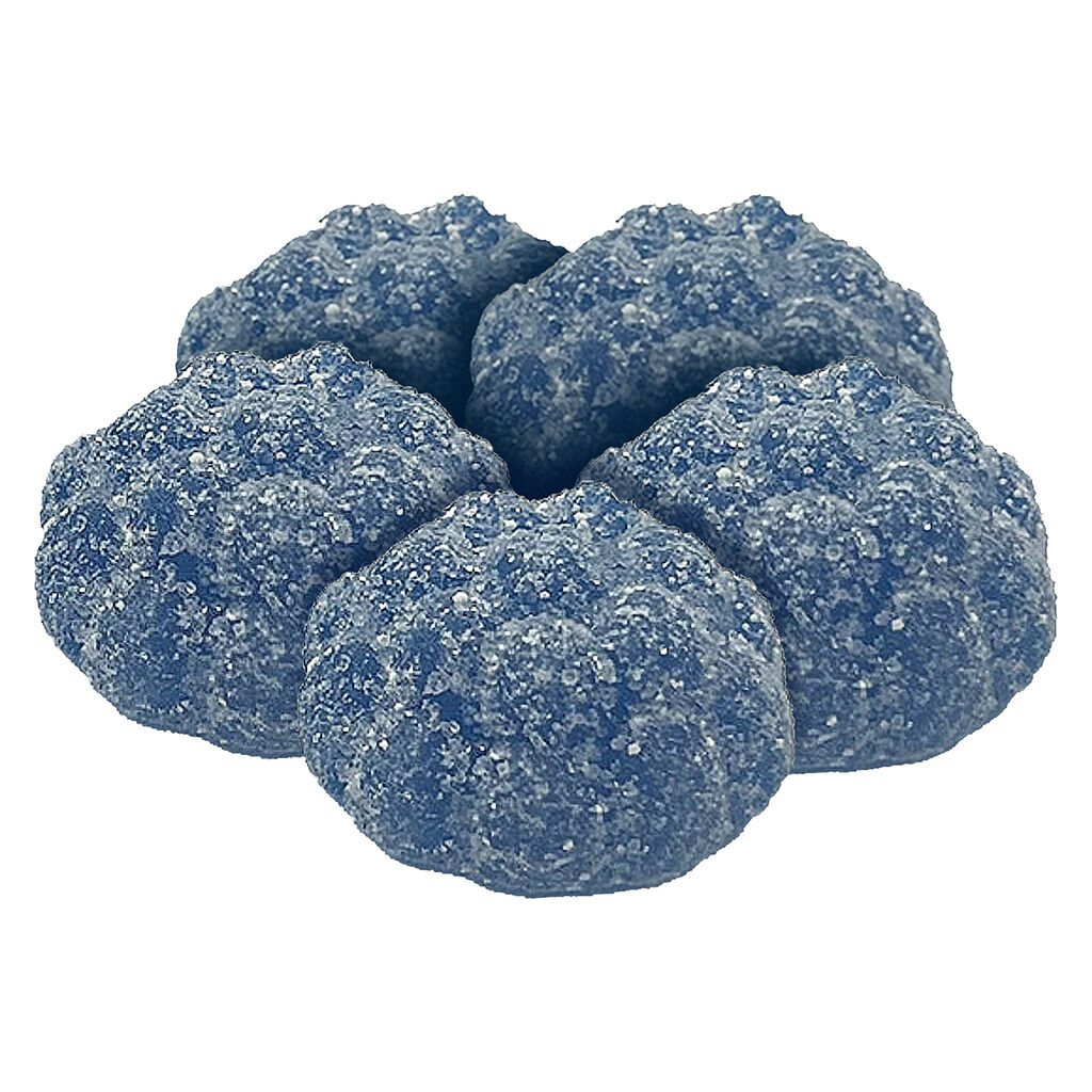 Munchie Box - Classic Blue Raspberry Sours Gummies Box - Hybrid - 5 Pack