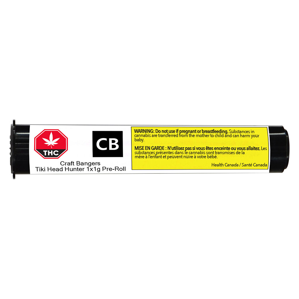 Craft Bangers - Tiki Head Hunter Pre-Roll - Sativa - 1x1g