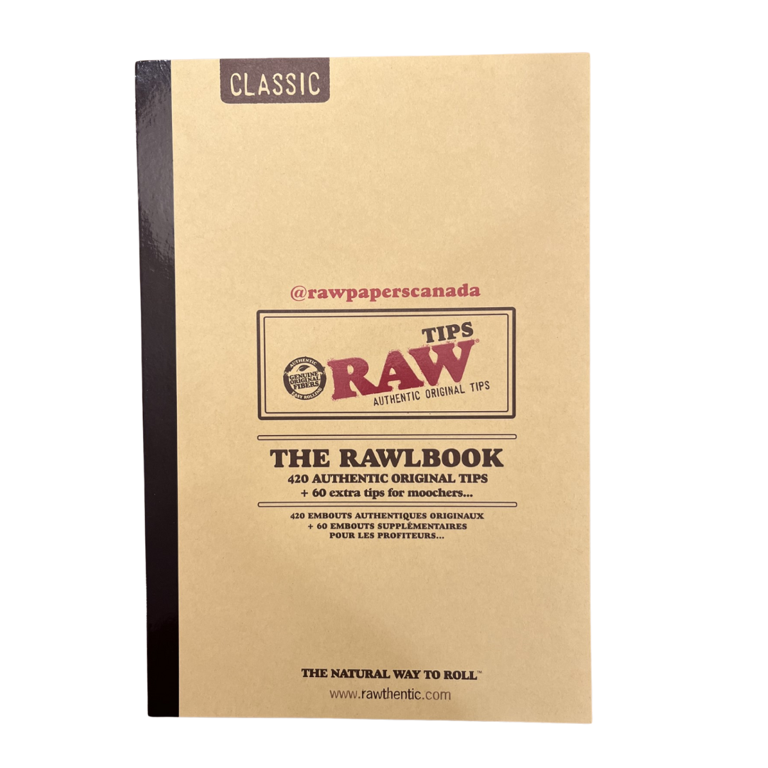 Rawlbook 480 Natural Unrefined Tips Booklet