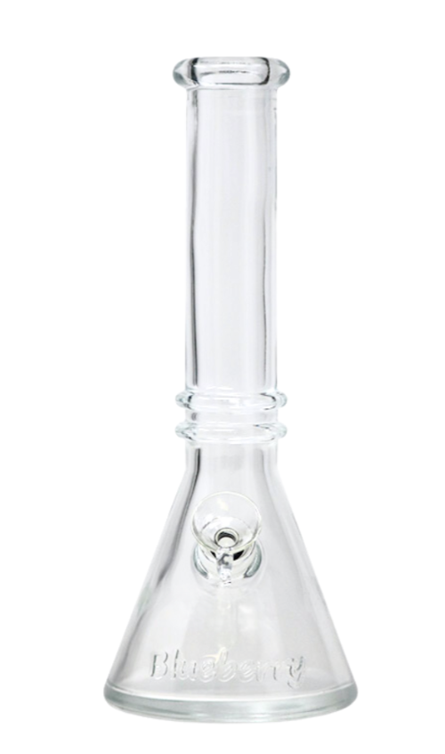 10" Blueberry Double Ring Beaker - Clear
