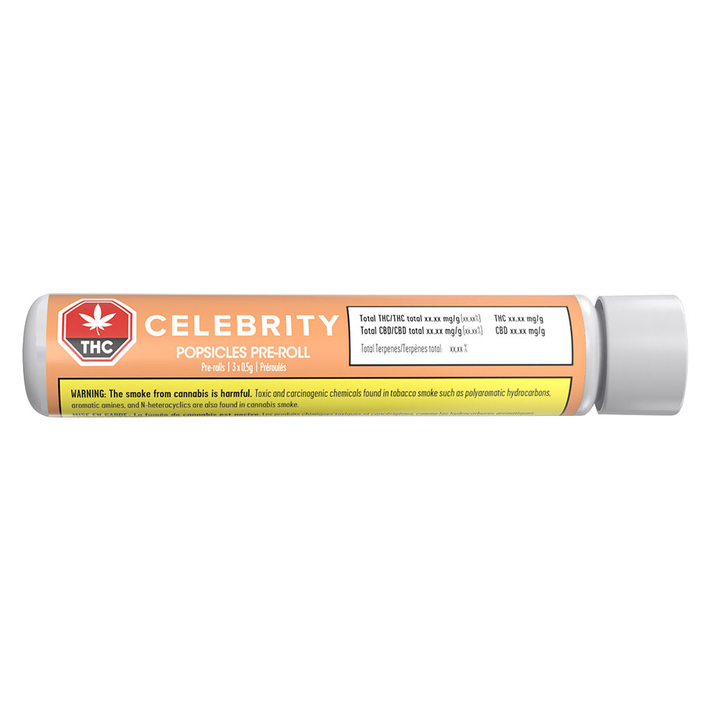 CELEBRITY - Lemon Cherry Popz Pre-Roll - Sativa - 3x0.5g