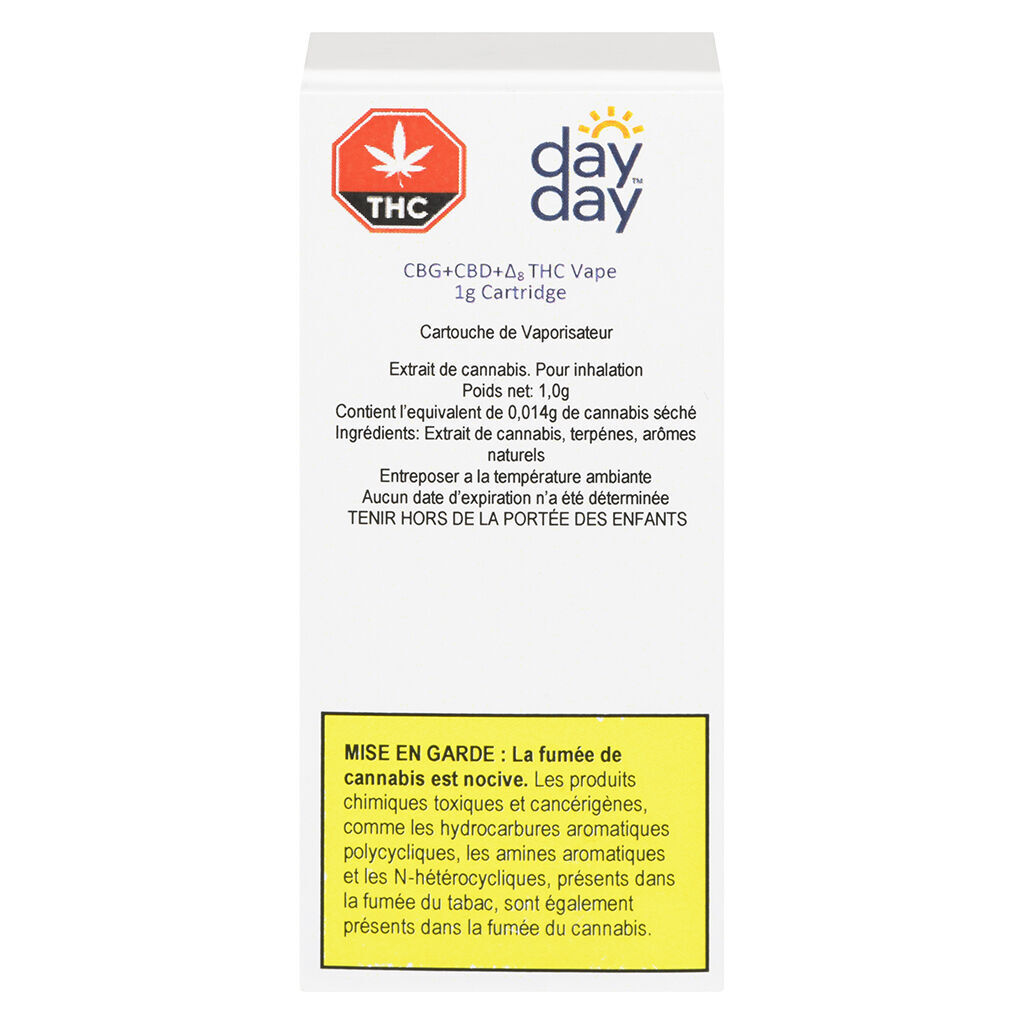 DayDay - Full Spectrum CBG+CBD+Delta8 THC 510 Thread Cartridge - Blend - 1g