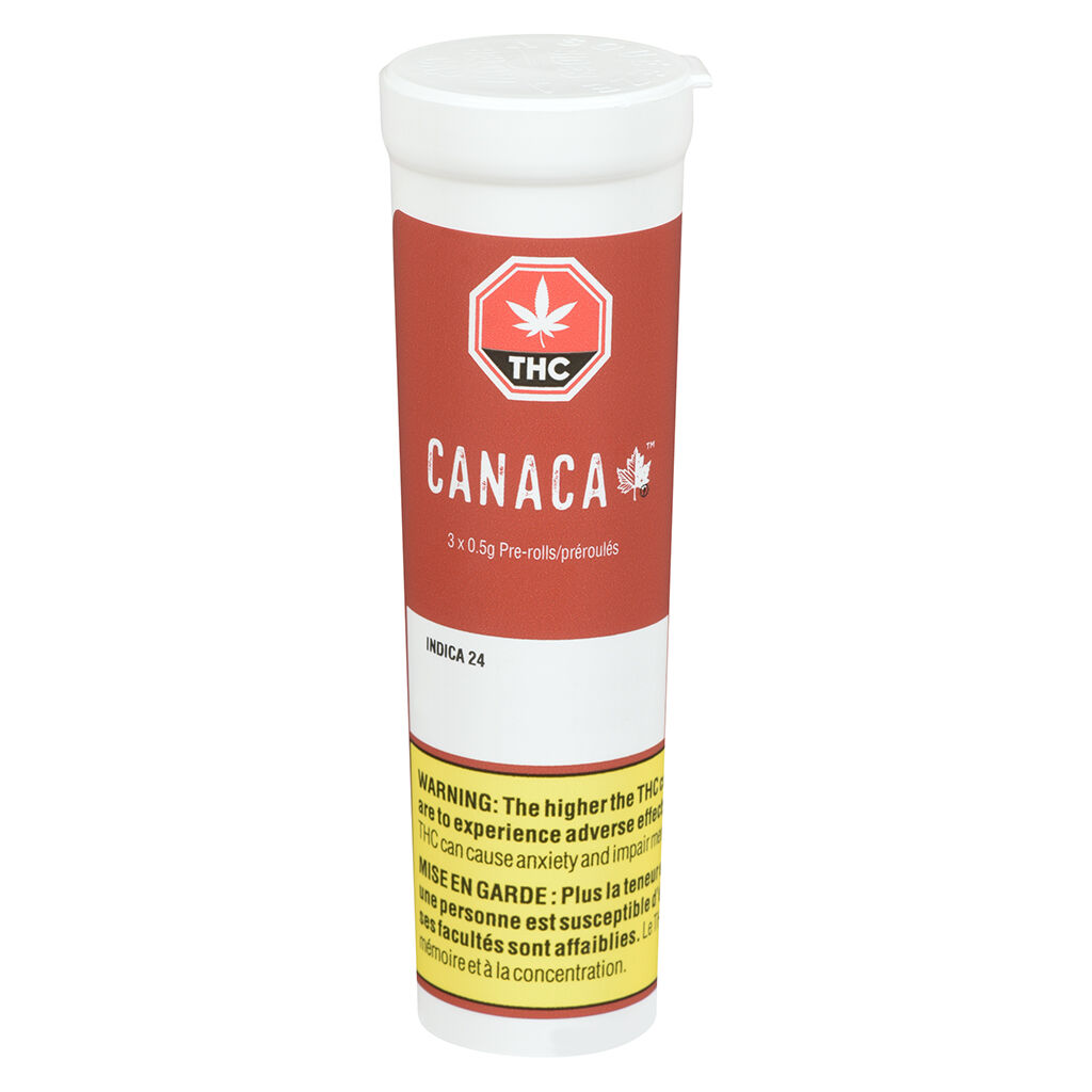 Canaca - Indica 24 Pre-Roll - Canaca - Indica 24 - 3x0.5g