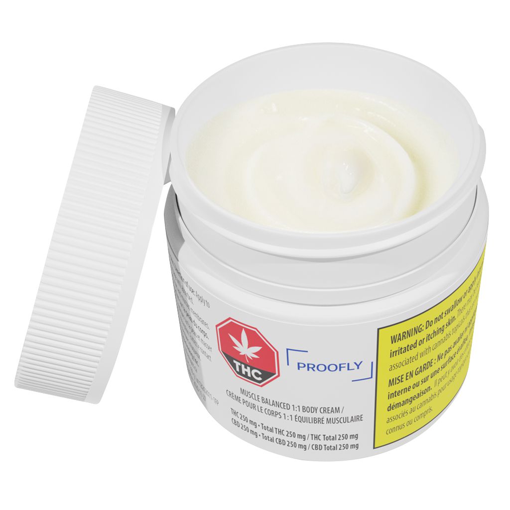 Proofly - Muscle Balanced 1:1 Cream - Sativa - 100g